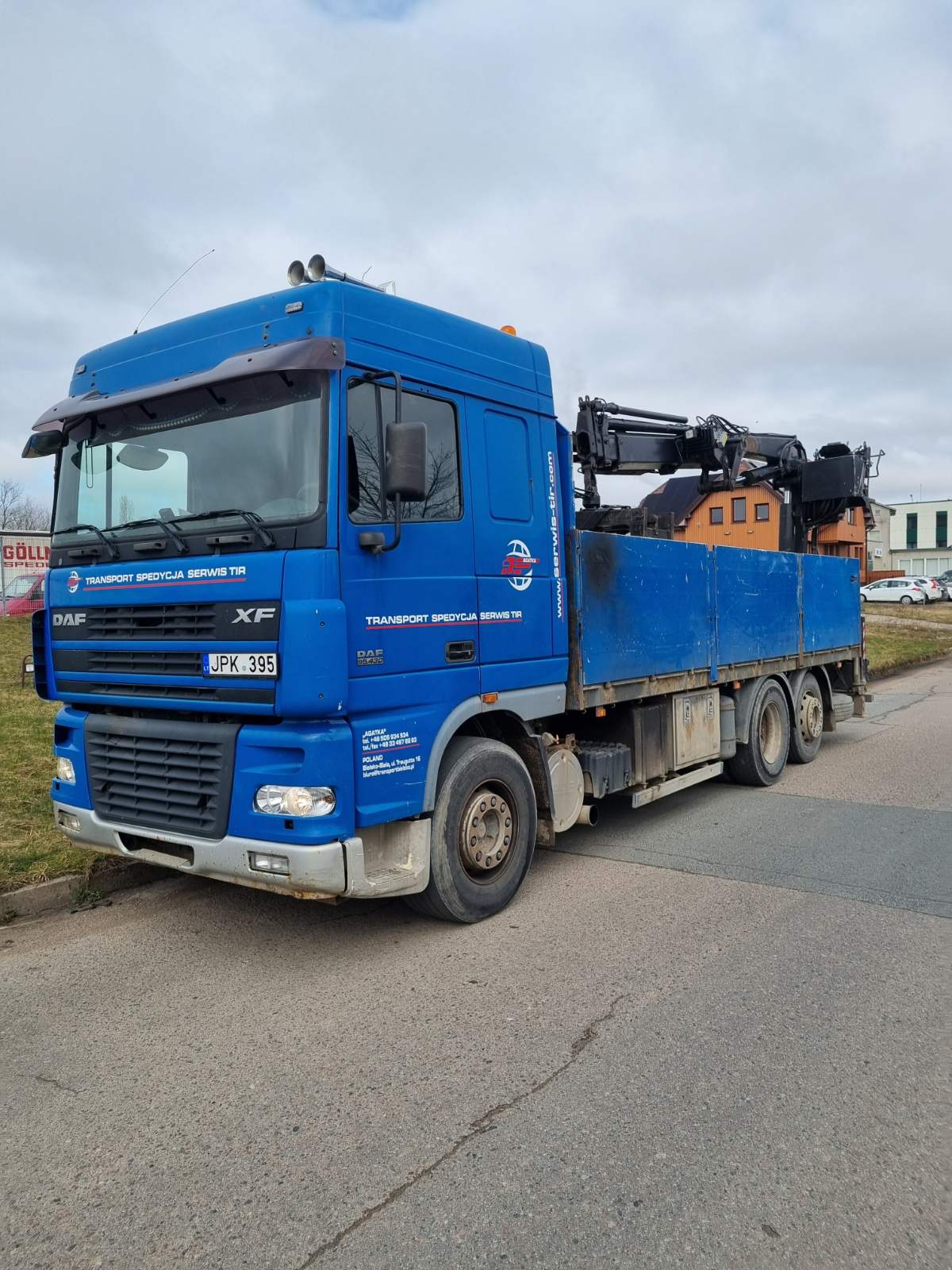 Pervežimas Daf automobiliu 11m. strėlė